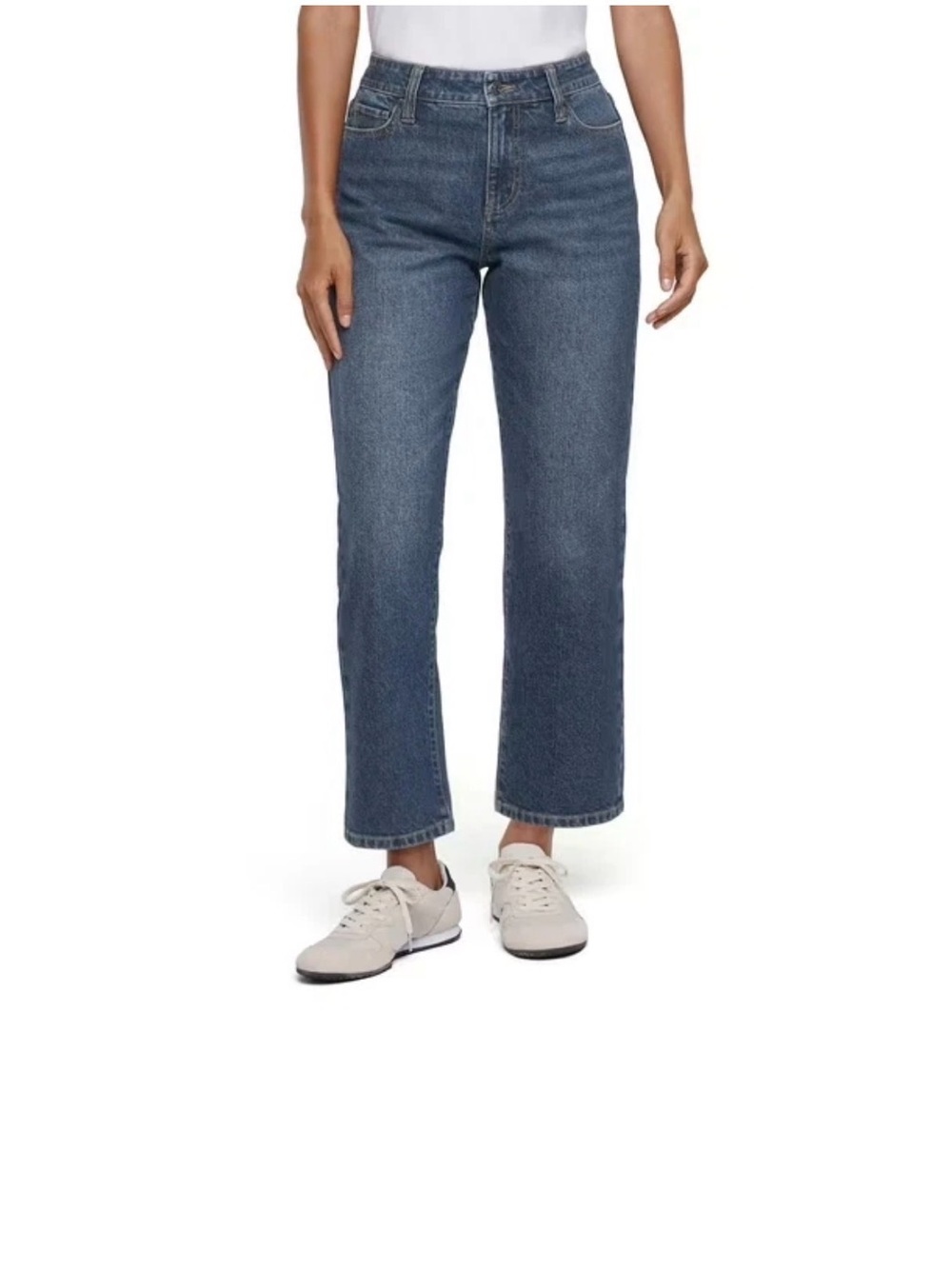 Express Women’s Classic High-Rise Ankle Dark Wash Jeans